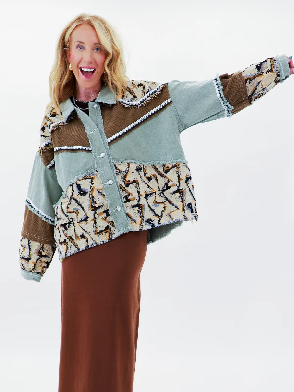 Western In Love Jacket Tiered Jacket Buttoned Jacket Zippered Jacket