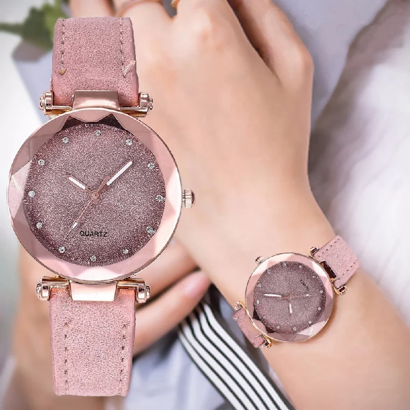 Casual Women Romantic Starry Sky Wrist Watch Leather Rhinestone Designer Ladies Clock Simple Dress Gfit Montre Femme Casual Women Romantic Starry Sky Wrist Watch Leather Rhinestone Designer Ladies Clock Simple Dress Gfit Montre Femme