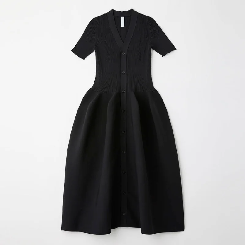 【CFCL/シーエフシーエル】<br>POTTERY SHORT SLEEVE CARDIGAN DRESS <br>CF009KH061 Seamless Knitted Crochet 【CFCL/シーエフシーエル】<br>POTTERY SHORT SLEEVE CARDIGAN DRESS <br>CF009KH061 Seamless Knitted Crochet