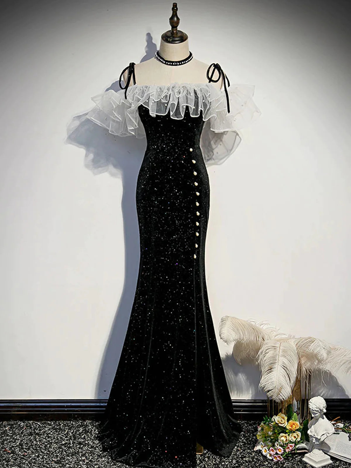 Off the Shoulder Shiny Black Mermaid Prom Dresses, Off Shoulder Shiny Black Long Formal Evening Dresses Off the Shoulder Shiny Black Mermaid Prom Dresses, Off Shoulder Shiny Black Long Formal Evening Dresses