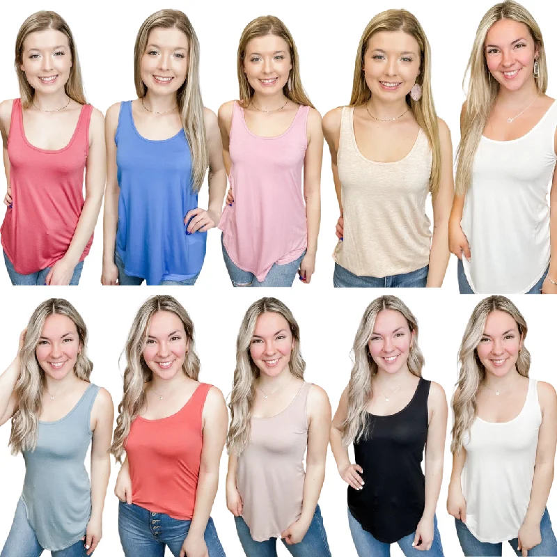 Ask Me Out Rayon Blend Tank Top - 10 colors! workout tank top