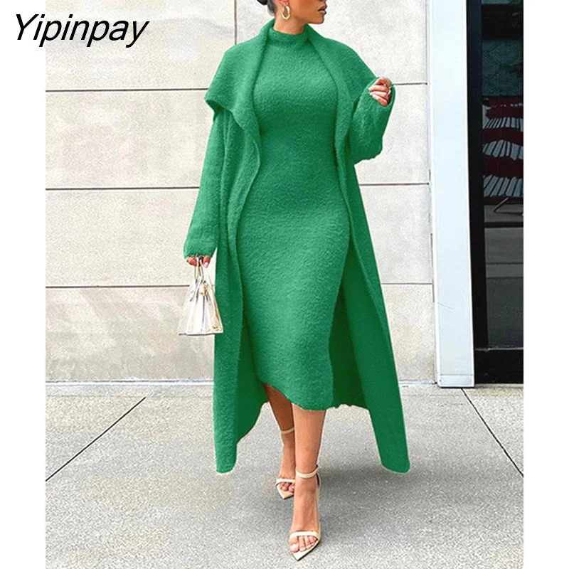 Yipinpay Women's Flannel Velvet Bodycon Midi Dress Long Cardigan Coat Matching Set Vintage Open Stitch Lapel Collar Long Sleeve Cardigan Striped Floral Plaid Yipinpay Women's Flannel Velvet Bodycon Midi Dress Long Cardigan Coat Matching Set Vintage Open Stitch Lapel Collar Long Sleeve Cardigan Striped Floral Plaid
