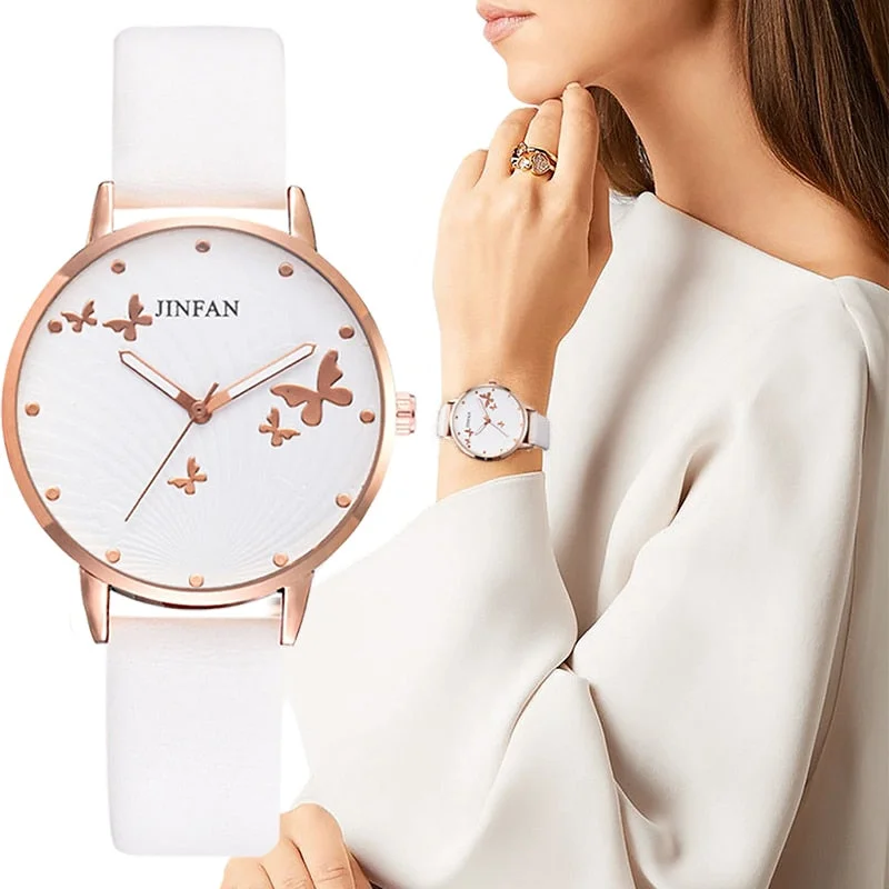 Printed butterfly luxury women fashion watches simple female dress wristwatches classical design ladies quartz leather watch Printed butterfly luxury women fashion watches simple female dress wristwatches classical design ladies quartz leather watch