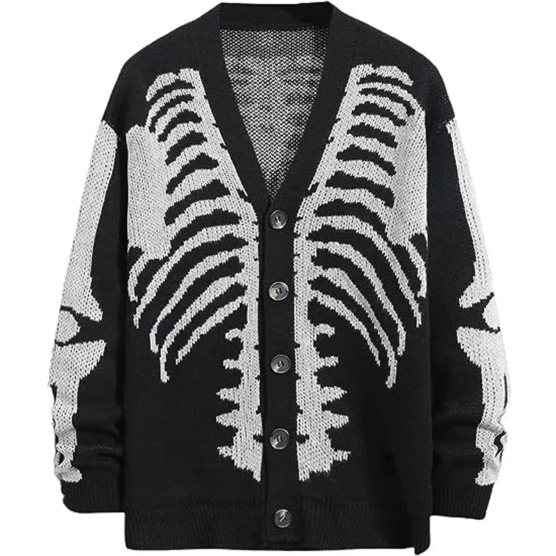 Fashion Halloween Winter Knitted Cardigan Sweaters Cashmere Blend Cotton Blend Poly Blend