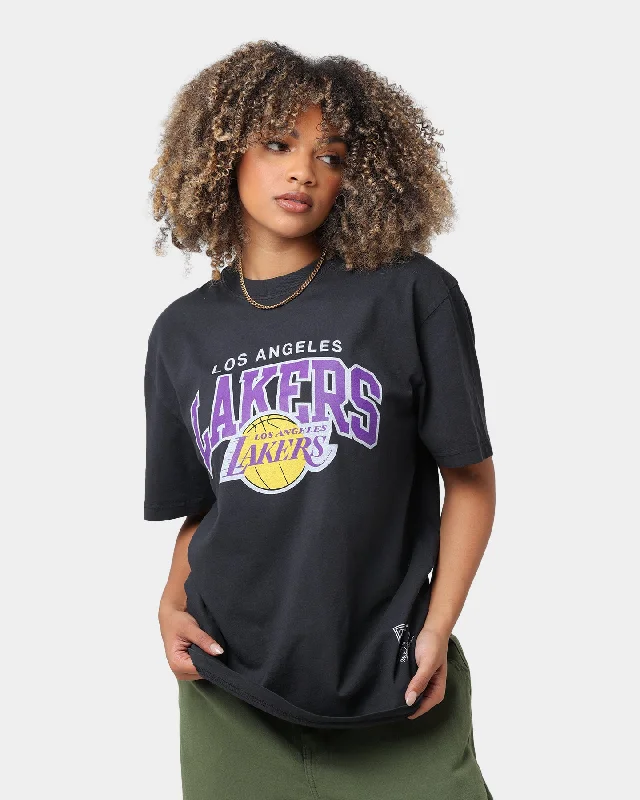 Mitchell & Ness Los Angeles Lakers Vintage Arch Short Sleeve T-Shirt Black