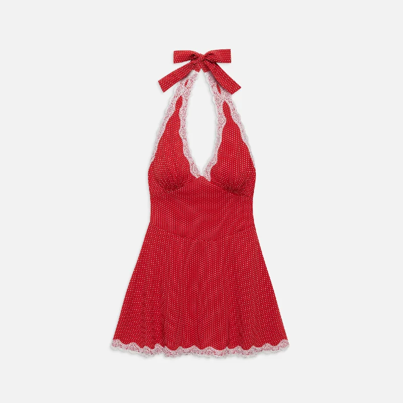 Frankies Bikinis Audrey Crepe Dress - Ladybug Leopard print bikini, Bold, Sexy, Fashionable Frankies Bikinis Audrey Crepe Dress - Ladybug Leopard print bikini, Bold, Sexy, Fashionable