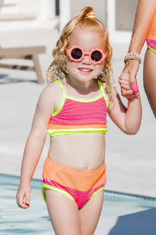 Kid's Do Not Disturb Neon Color Block Bikini Top FINAL SALE Fringed bikini, Fun, Trendy, Sexy Kid's Do Not Disturb Neon Color Block Bikini Top FINAL SALE Fringed bikini, Fun, Trendy, Sexy