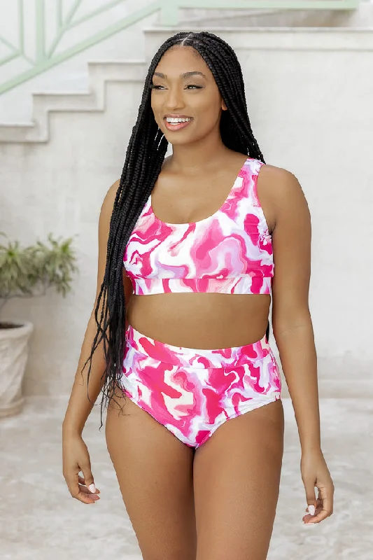 Resting Beach Face Hot Pink Swirl Bikini Top FINAL SALE Halter-neck bikini, Elegant, Sexy, Comfortable Resting Beach Face Hot Pink Swirl Bikini Top FINAL SALE Halter-neck bikini, Elegant, Sexy, Comfortable