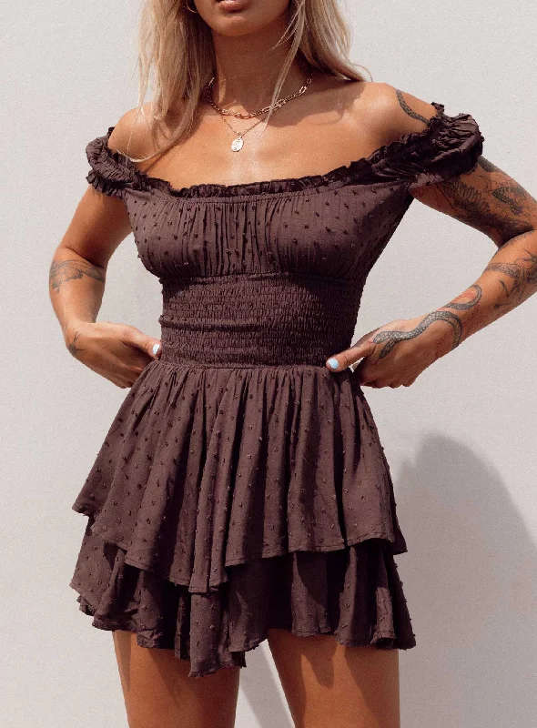 The Love Galore Playsuit Brown Wide leg denim jumpsuit, Street style, Casual, Comfortable The Love Galore Playsuit Brown Wide leg denim jumpsuit, Street style, Casual, Comfortable