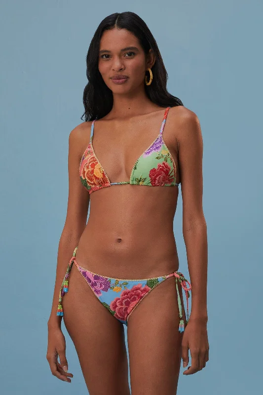 Flower Scarves Side Tie Bikini Bottom Padded bikini set, Comfortable, Supportive, Stylish Flower Scarves Side Tie Bikini Bottom Padded bikini set, Comfortable, Supportive, Stylish