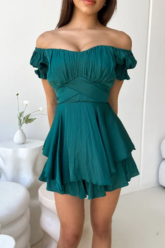 GOOD DAY PLAYSUIT - FOREST GREEN Black satin jumpsuit, Nightwear, Glamorous, Elegant GOOD DAY PLAYSUIT - FOREST GREEN Black satin jumpsuit, Nightwear, Glamorous, Elegant