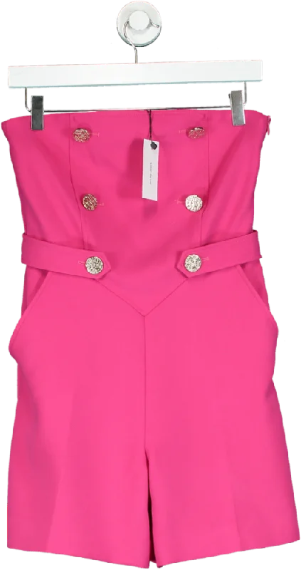 Karen Millen Pink Strapless Playsuit UK 6 Minimalist jumpsuit, Sleek, Stylish, Casual Karen Millen Pink Strapless Playsuit UK 6 Minimalist jumpsuit, Sleek, Stylish, Casual