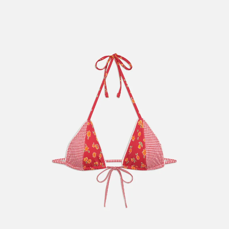 Frankies Bikinis Coastal Bikini Top - Summer Flower Two-piece bikini, Classic, Comfortable, Swimwear Frankies Bikinis Coastal Bikini Top - Summer Flower Two-piece bikini, Classic, Comfortable, Swimwear