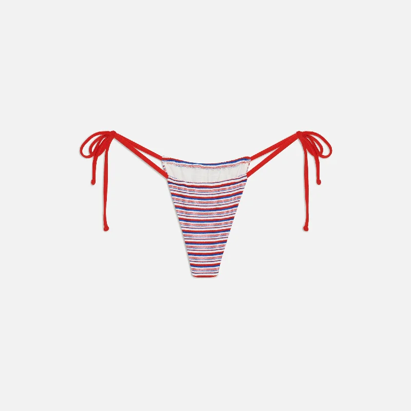 Frankies Bikinis Tia Terry Bottom - American Summer Two-tone bikini, Bold, Trendy, Chic Frankies Bikinis Tia Terry Bottom - American Summer Two-tone bikini, Bold, Trendy, Chic