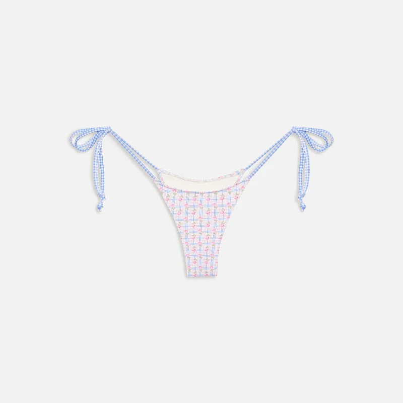 Frankies Bikinis Divine Plaid Skimpy Bikini Bottom - Rose Picnic V-neck bikini, Sexy, Chic, Comfortable Frankies Bikinis Divine Plaid Skimpy Bikini Bottom - Rose Picnic V-neck bikini, Sexy, Chic, Comfortable