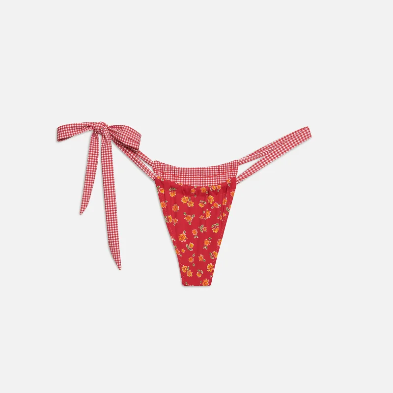 Frankies Bikinis Kealy Bottom - Summer Flower Two-tone bikini set, Bold, Stylish, Trendy Frankies Bikinis Kealy Bottom - Summer Flower Two-tone bikini set, Bold, Stylish, Trendy