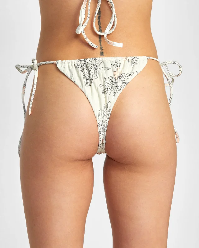 Free Hand Slide Tie Skimpy Bikini Bottoms - Natural Bikini with tassel details, Chic, Fun, Sexy Free Hand Slide Tie Skimpy Bikini Bottoms - Natural Bikini with tassel details, Chic, Fun, Sexy
