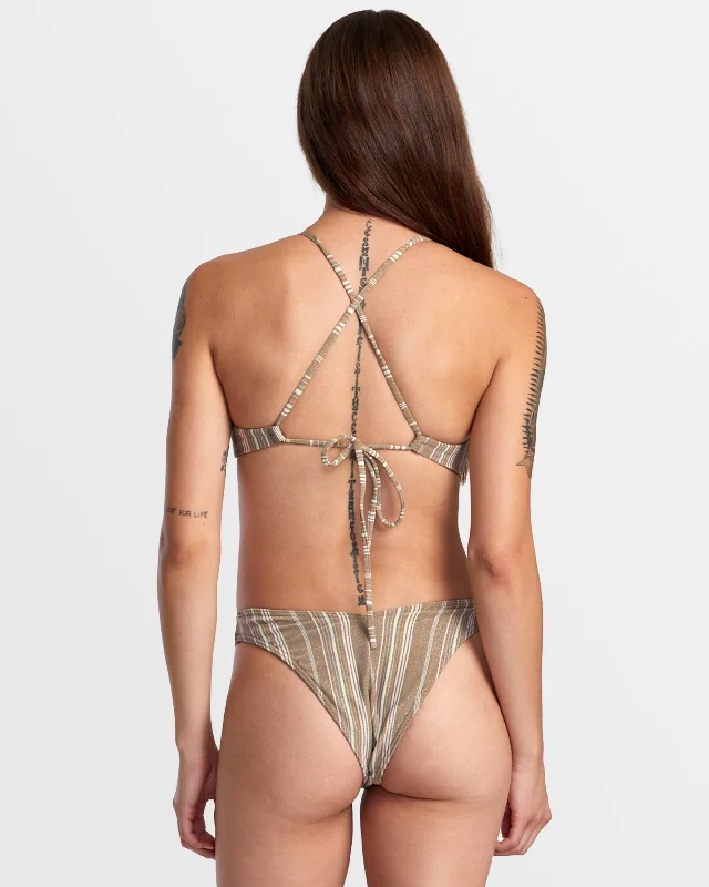 Pins Lurex V-Front French Bikini Bottoms - Dark Khaki Cross-back bikini, Sexy, Comfortable, Stylish Pins Lurex V-Front French Bikini Bottoms - Dark Khaki Cross-back bikini, Sexy, Comfortable, Stylish
