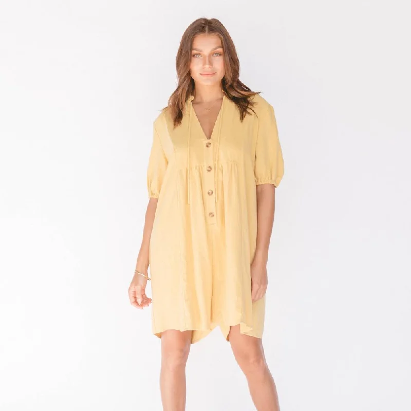 Women's Cody Playsuit - Marigold Sleeveless wide-leg jumpsuit, Comfortable, Relaxed, Summer wear